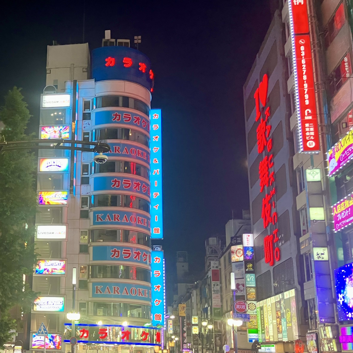途中の曲がり角